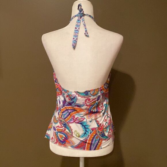 Gibson Latimer Halterkini Swim Top Size Large Halter Top - Picture 6 of 13